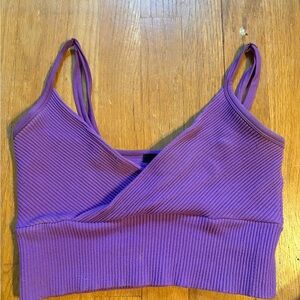 Forever 21 Purple Ribbed Bra Intimates